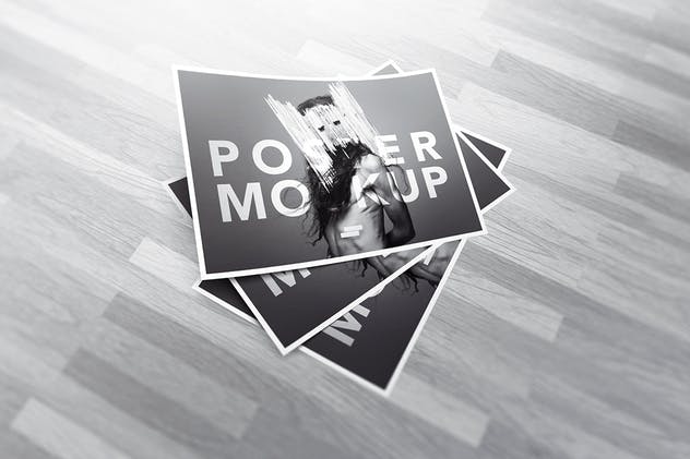 逼真A4海报样机模板 A4 / Poster Mock-up插图(6)