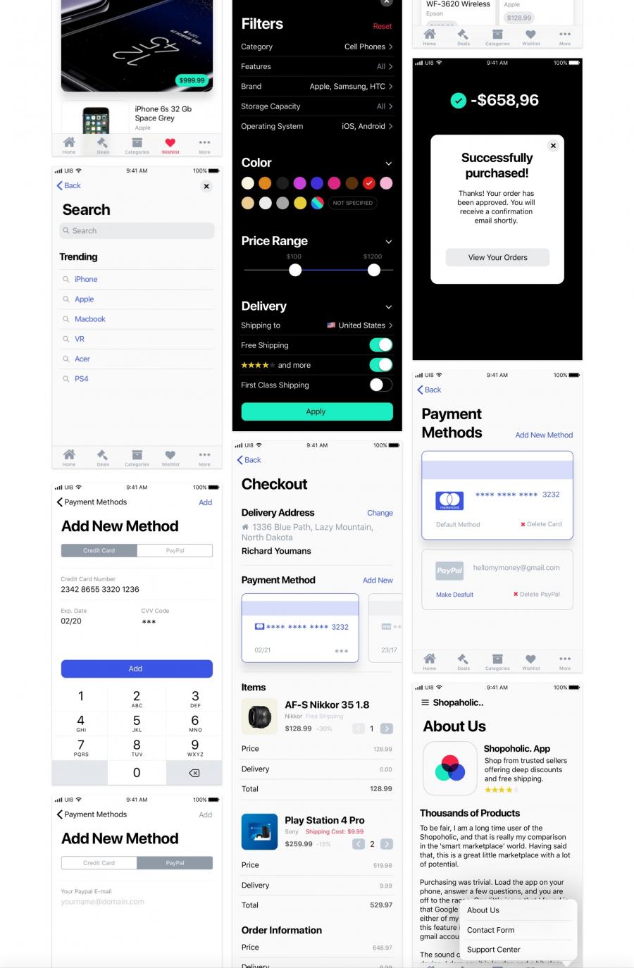 最新的iOS11规范下载设计的APP UI KITS下载[Sketch,PSD,XD]插图(6)