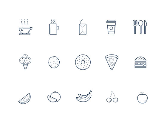 Kitchen Line Icons素材之家精选sketch素材