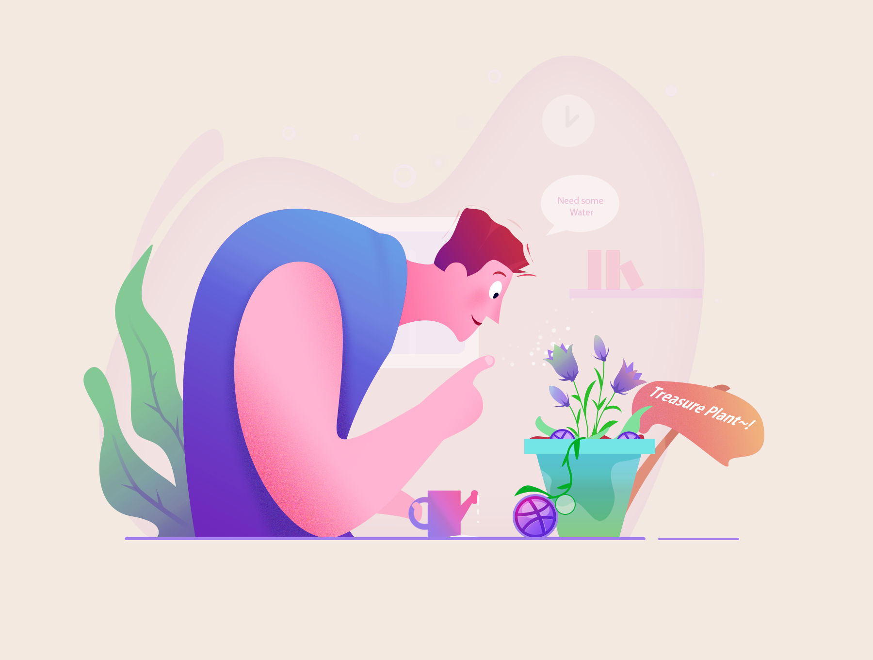 素材库下午茶：多彩的人物角色插画合集[PSD]插图(4)