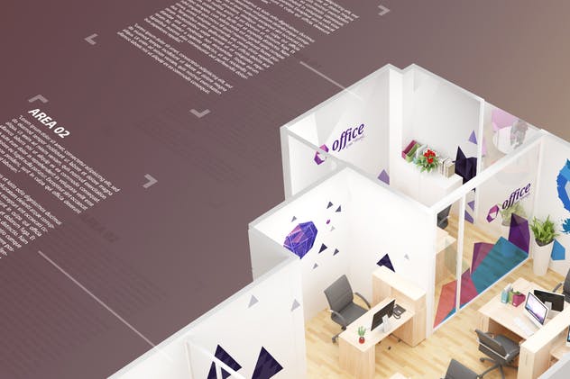 小型办公会议室会客室场景品牌Logo样机 Mockup Branding For Small Offices插图(11)