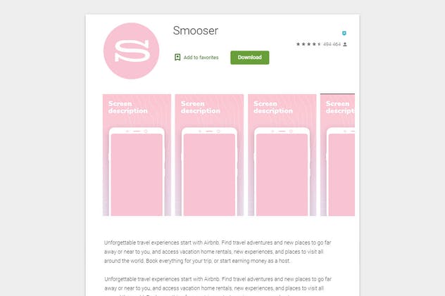 Google Play应用市场APP下载预览样机模板 Mockup for Google Play插图(1)
