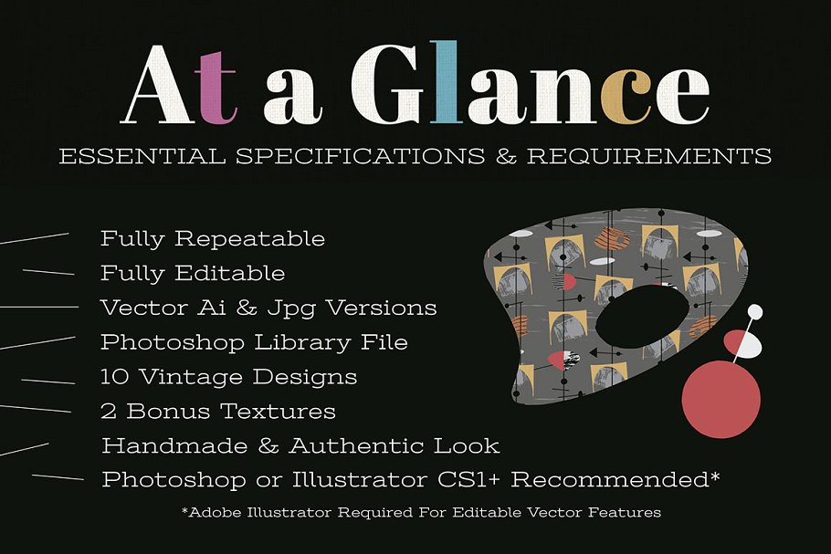 中世纪版画图案纹理合集 1950s Novelty Prints and Patterns插图(5)