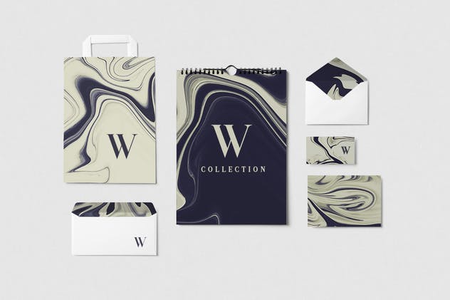 抽象流体颜料绘画艺术大理石纹理素材 Suminagashi Marble Textures插图(3)