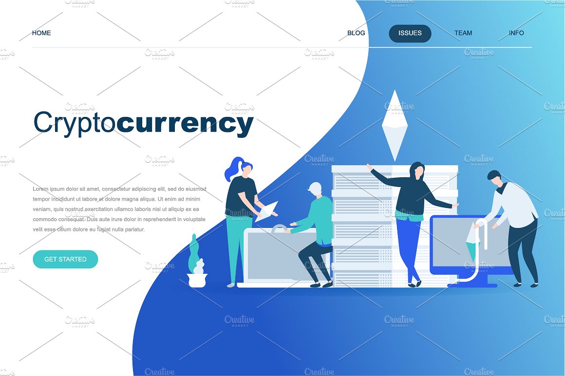 现代化平面设计着陆页模板 Flat Design Landing Page Templates插图(8)