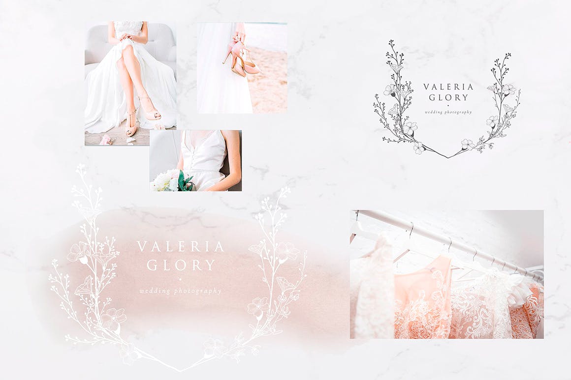 高端女性饰品品牌设计素材套装 Pre-made Logo ~ Branding Kit插图(6)