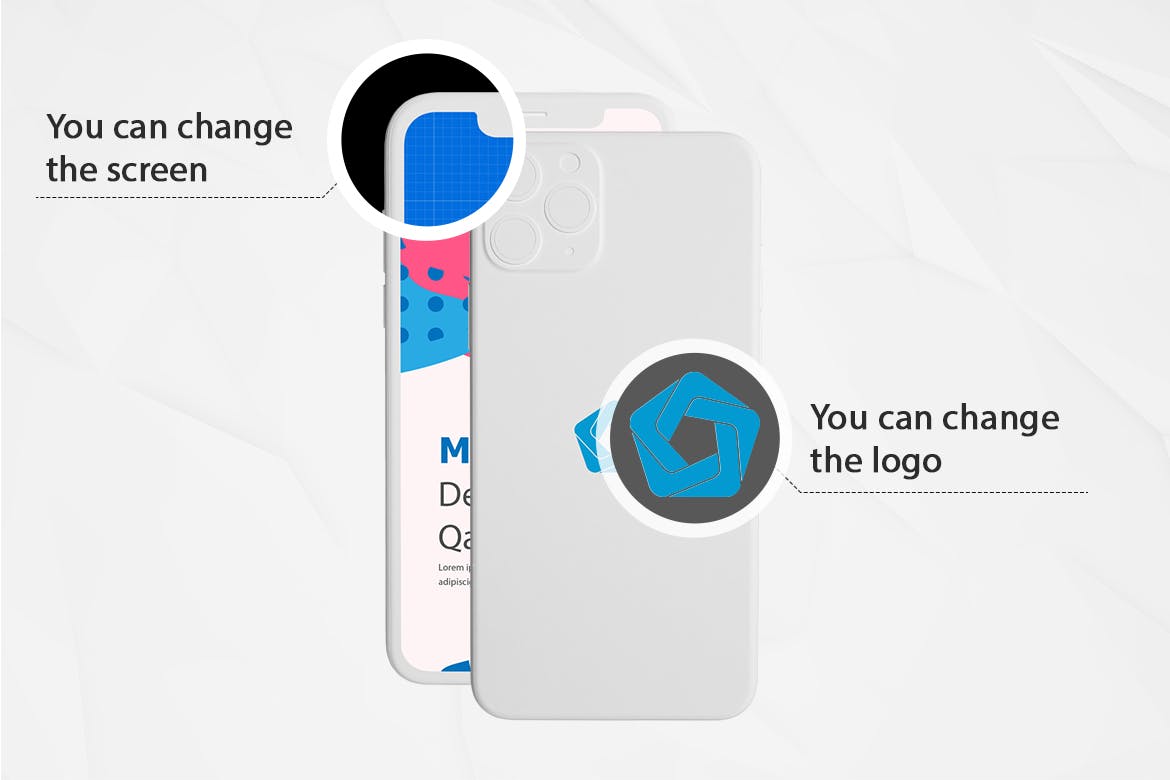 简约设计风格iPhone 11手机素材库精选样机套件 Clean iPhone 11 Kit插图(1)