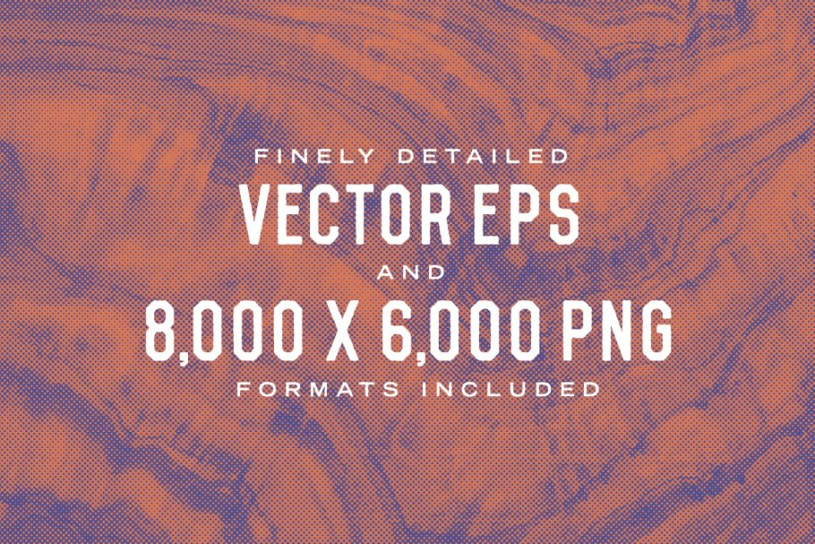 半色调木纹背景素材 Wood Halftone Textures插图(2)