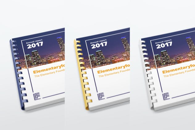 高档活页记事本/笔记本样机模板V2 Comb Bound Book Mockups 2插图(6)