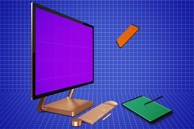 跨平台设计项目展示样机合集 Responsive Screens Mockup插图(12)