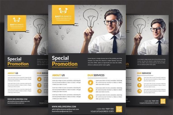 公司业务传单模板/广告模板 Corporate Business Flyer Template