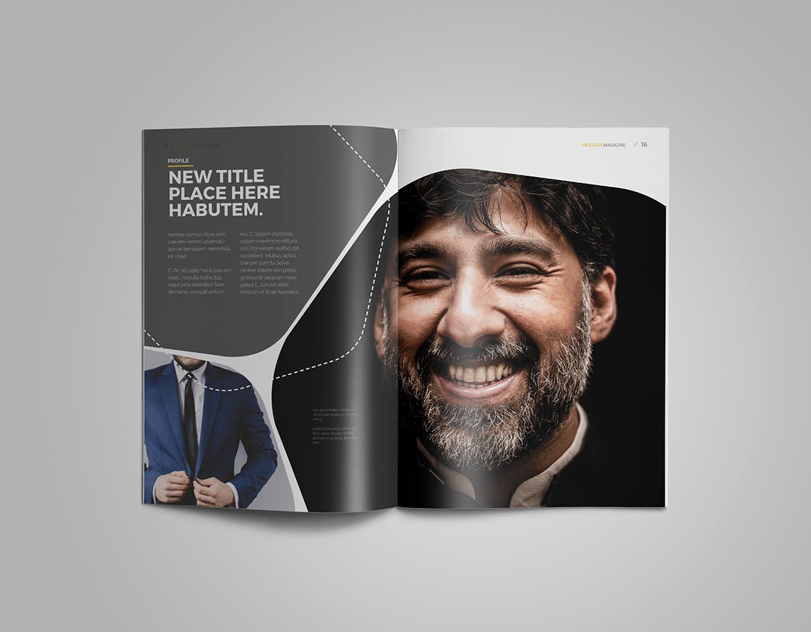 潮流时尚素材库精选杂志排版设计InDesign模板 InDesign Magazine Template插图(10)