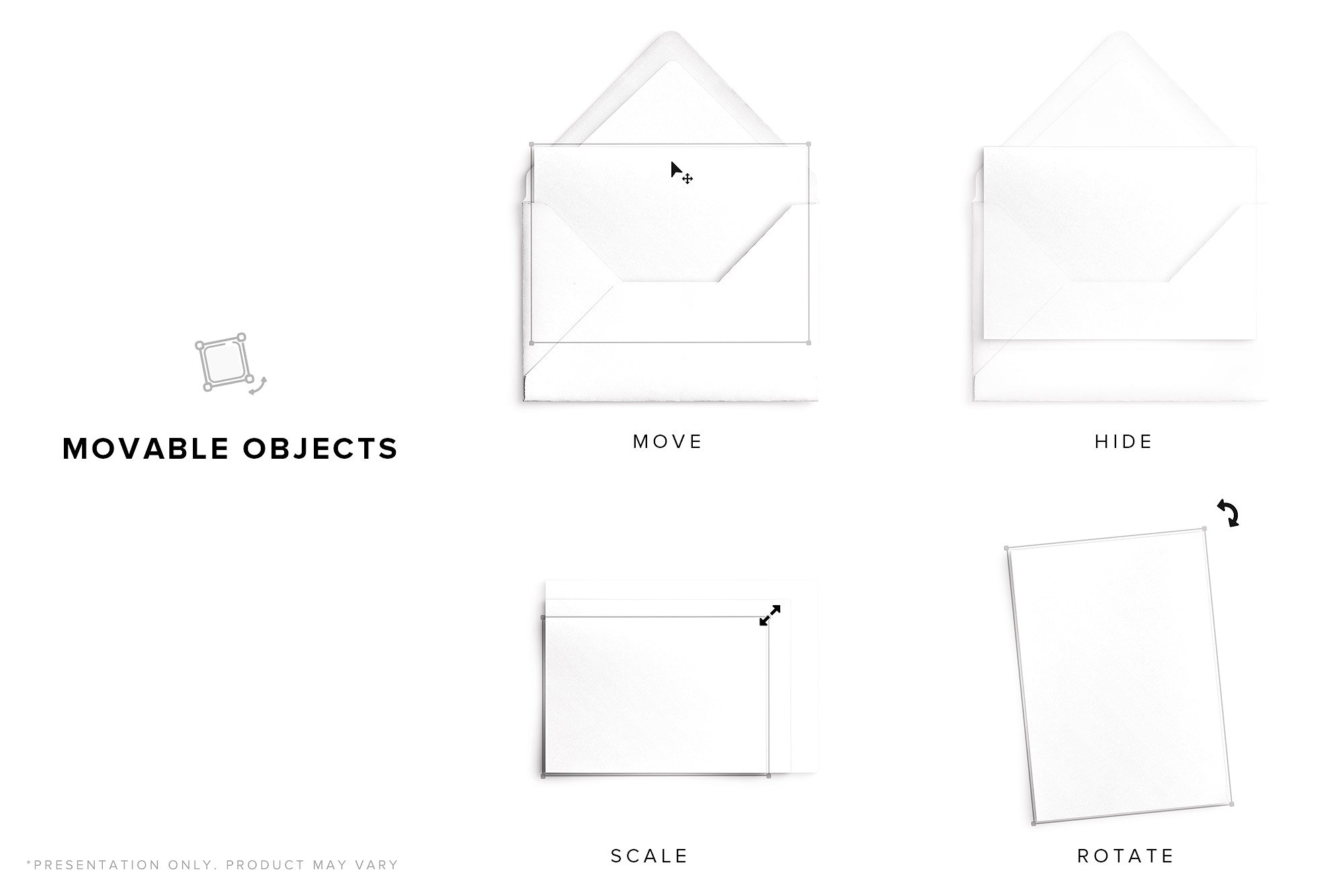 婚礼设计物料样机模板合集 Wedding Suite Mockup Scene插图(4)