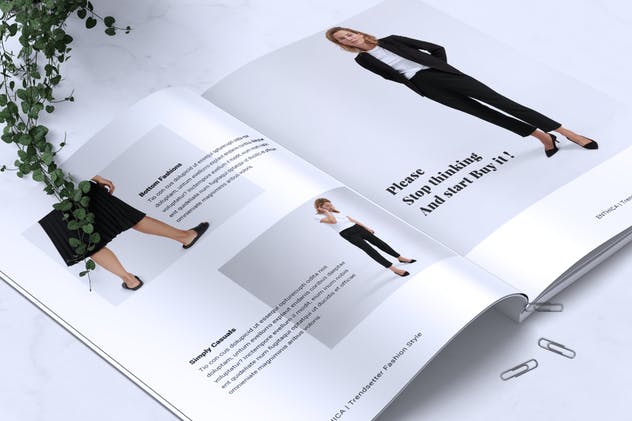 极简主义时尚潮流杂志INDD模板 ENTHICA Fashion Magazine插图(5)
