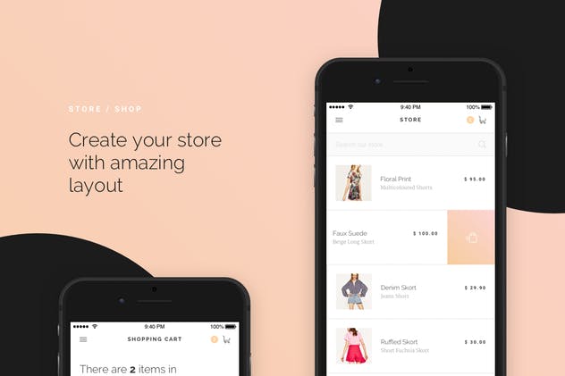 奢侈品电子商务APP应用UI套件 Modda –  E-Commerce Mobile UI Kit插图(6)