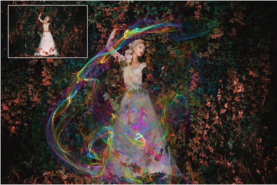 5K分辨率烟幕彩虹叠层背景 5K Smoky Rainbow Overlays插图(1)