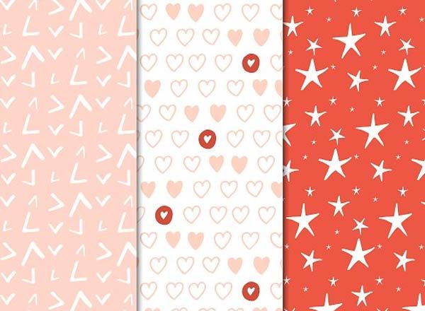 国外流行手绘儿童无缝图案插图(8)