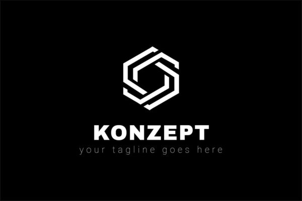 变型六边形图形Logo设计素材库精选模板 Konzept – Multipurpose Logo Design