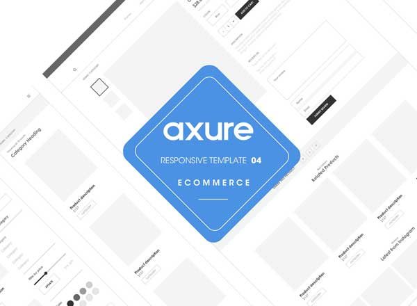 Axure 响应式电商网站产品原型模板 Axure responsive Ecommerce template4