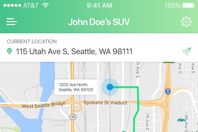 车辆健康跟踪管理手机APP应用UI套件 Vehicle App UI concept插图(8)