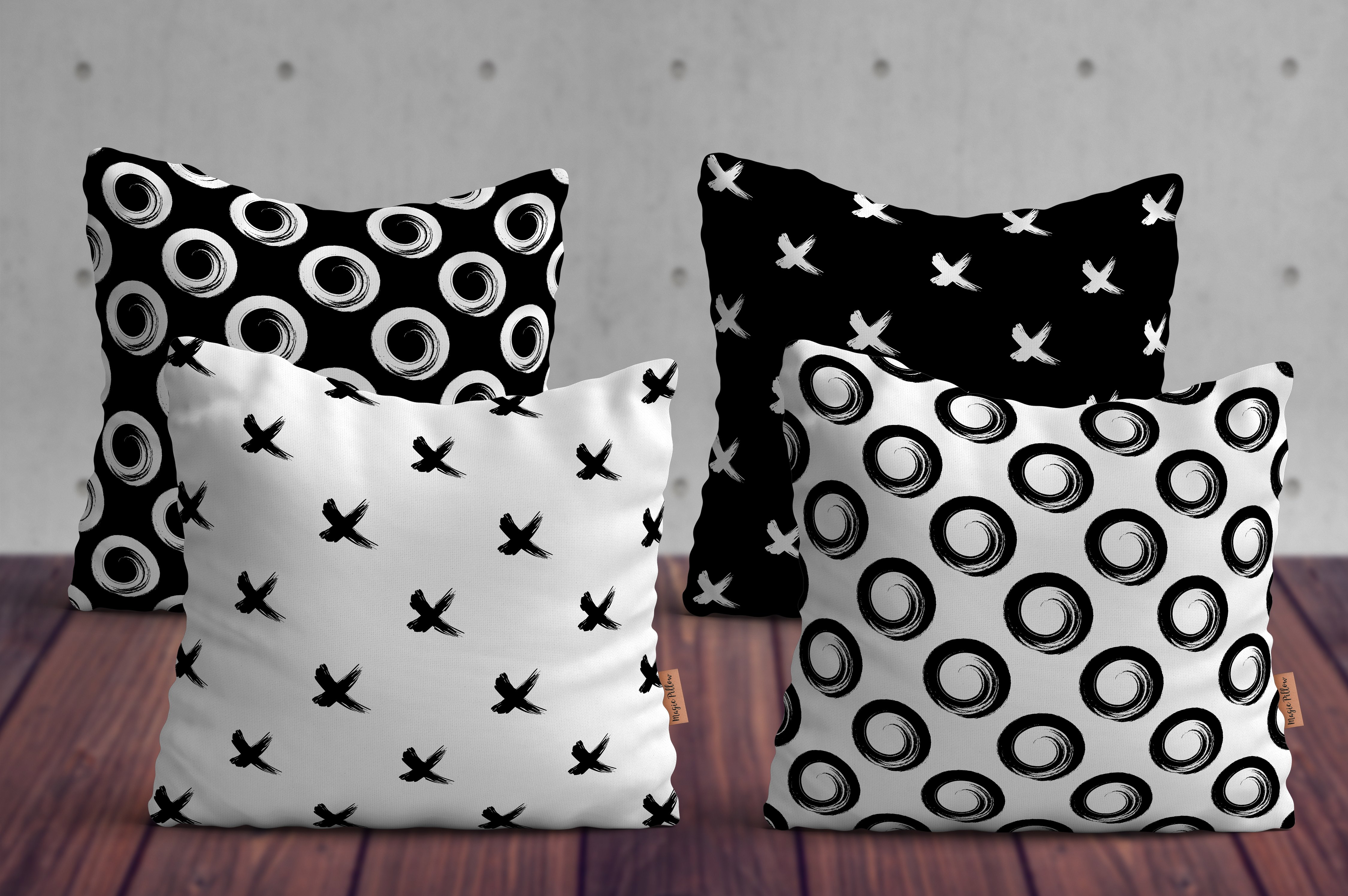 泼墨斑点&毛笔笔迹纹理素材 Paint Splatter & Stroke, 40 Patterns插图(6)