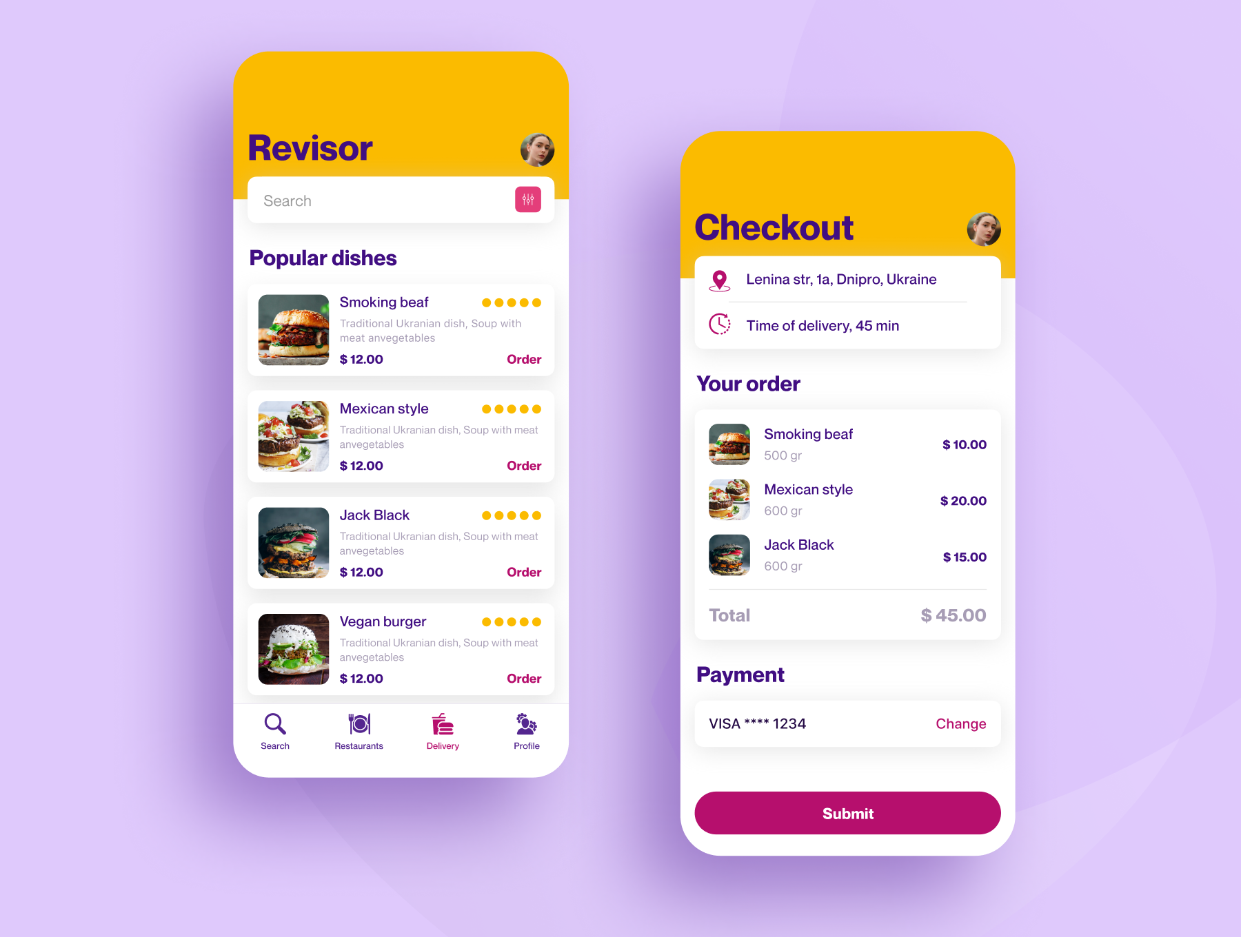 素材库下午茶：在线订餐/外卖订餐类APP应用UI设计素材库精选套件[]FIG插图(5)
