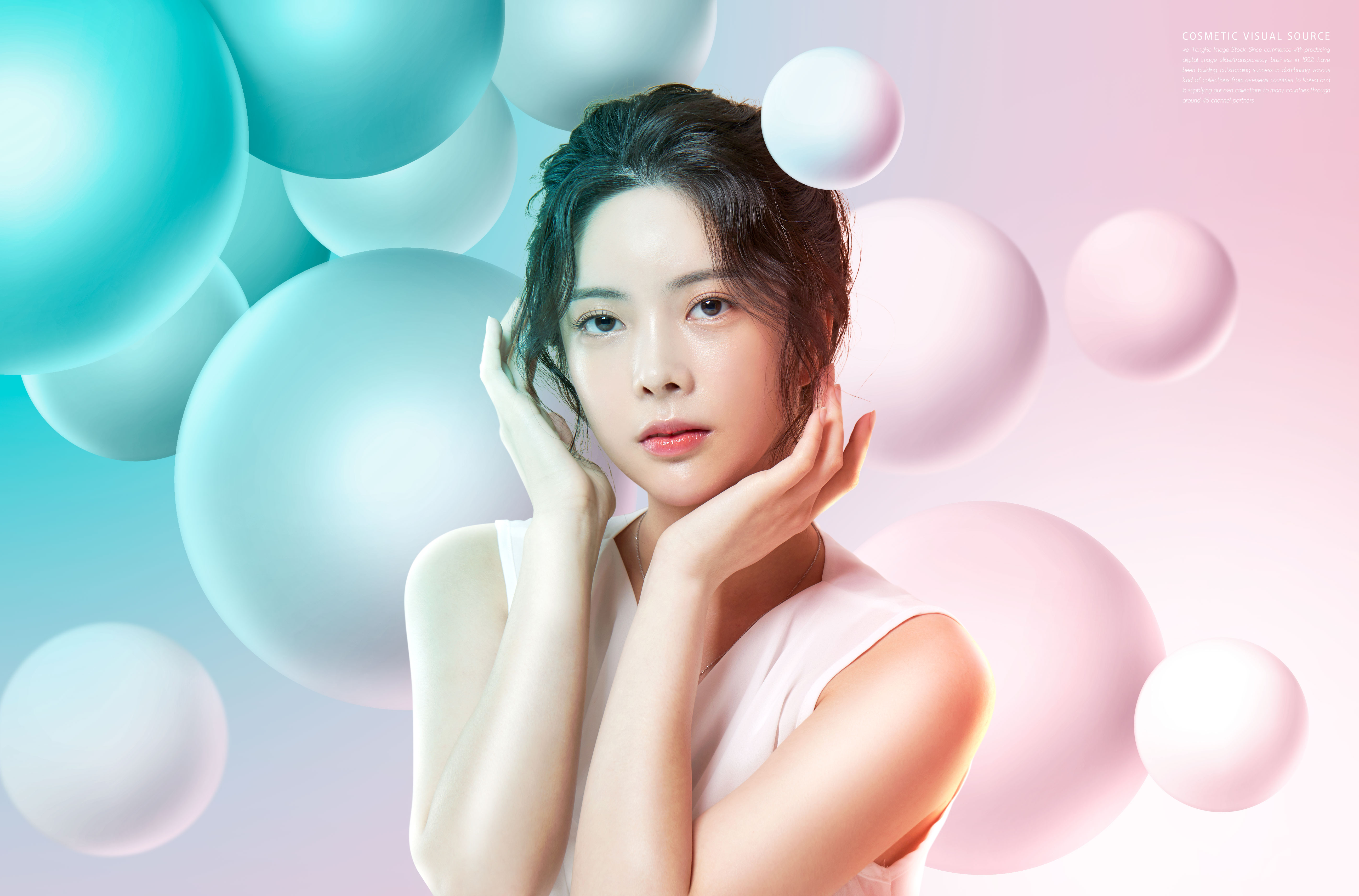 养颜美容补水护肤化妆品广告海报模板套装插图(3)