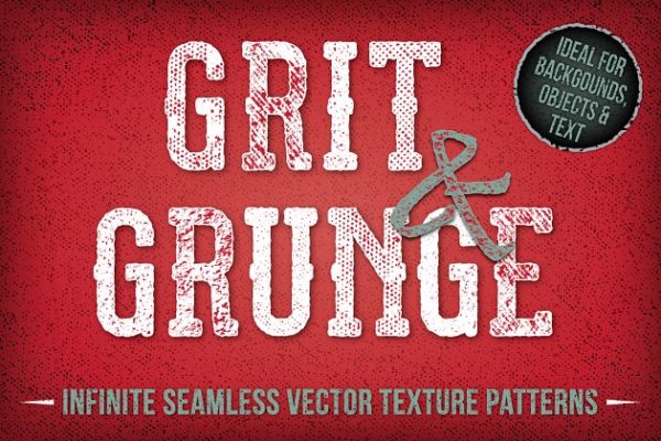 沙砾斑驳复古做旧纹理 Grit and Grunge Repeat Patterns