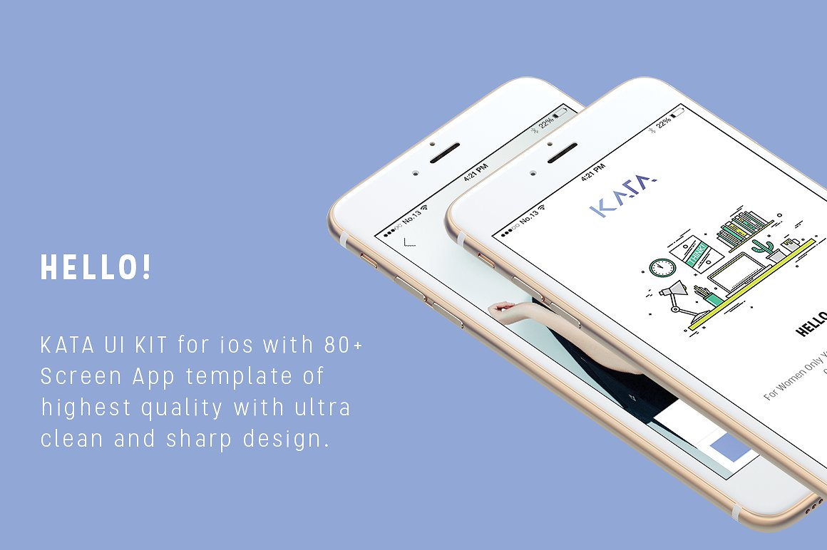 手机网站&应用设计宝典 Kata Mobile UI KIT（XD, PS&Sketch）插图(1)