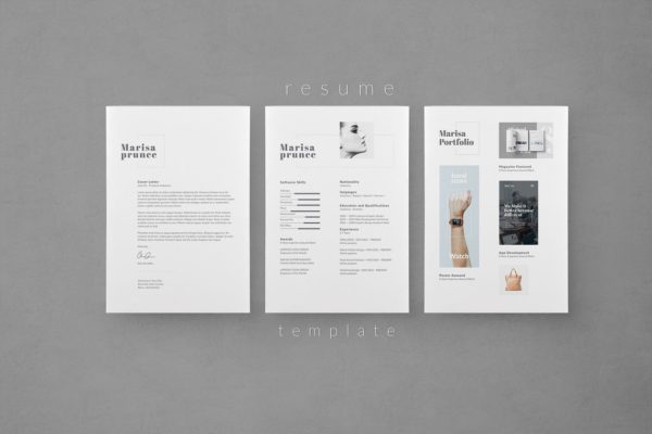 时尚简洁的求职简历模板