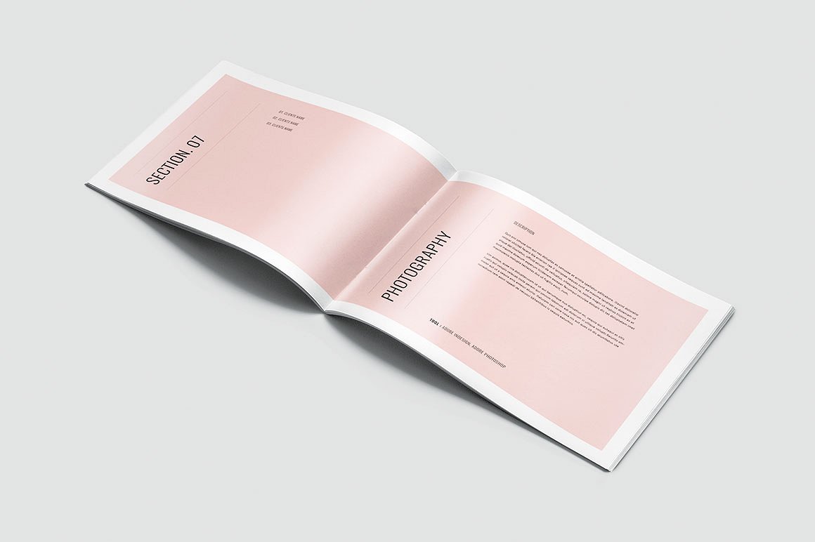 简约而专业的图形设计师产品组合杂志模板插图(21)