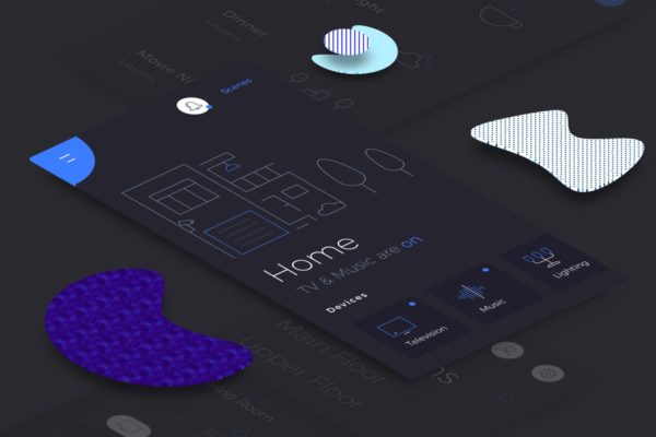 互联网智能家居手机APP UI 套件 Smart Home Mobile Ui v.2