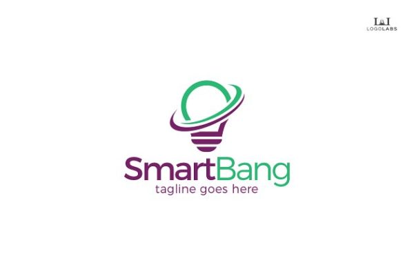 智慧灵感主题Logo模板 Smart Bang Logo
