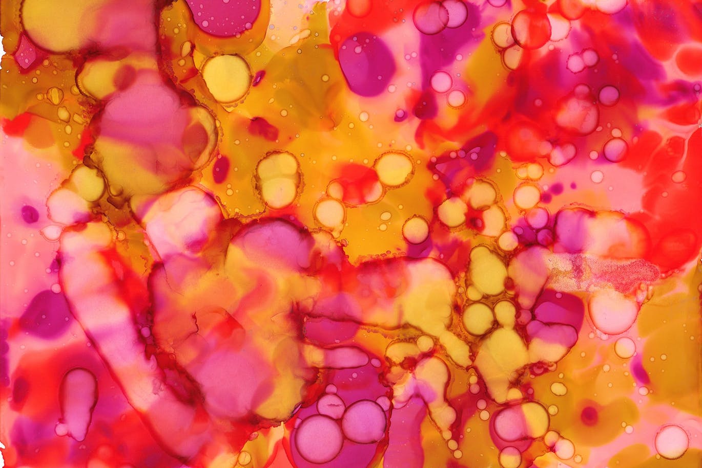 13种酒精水彩混合肌理纹理素材 Pink Ink Textures插图(3)