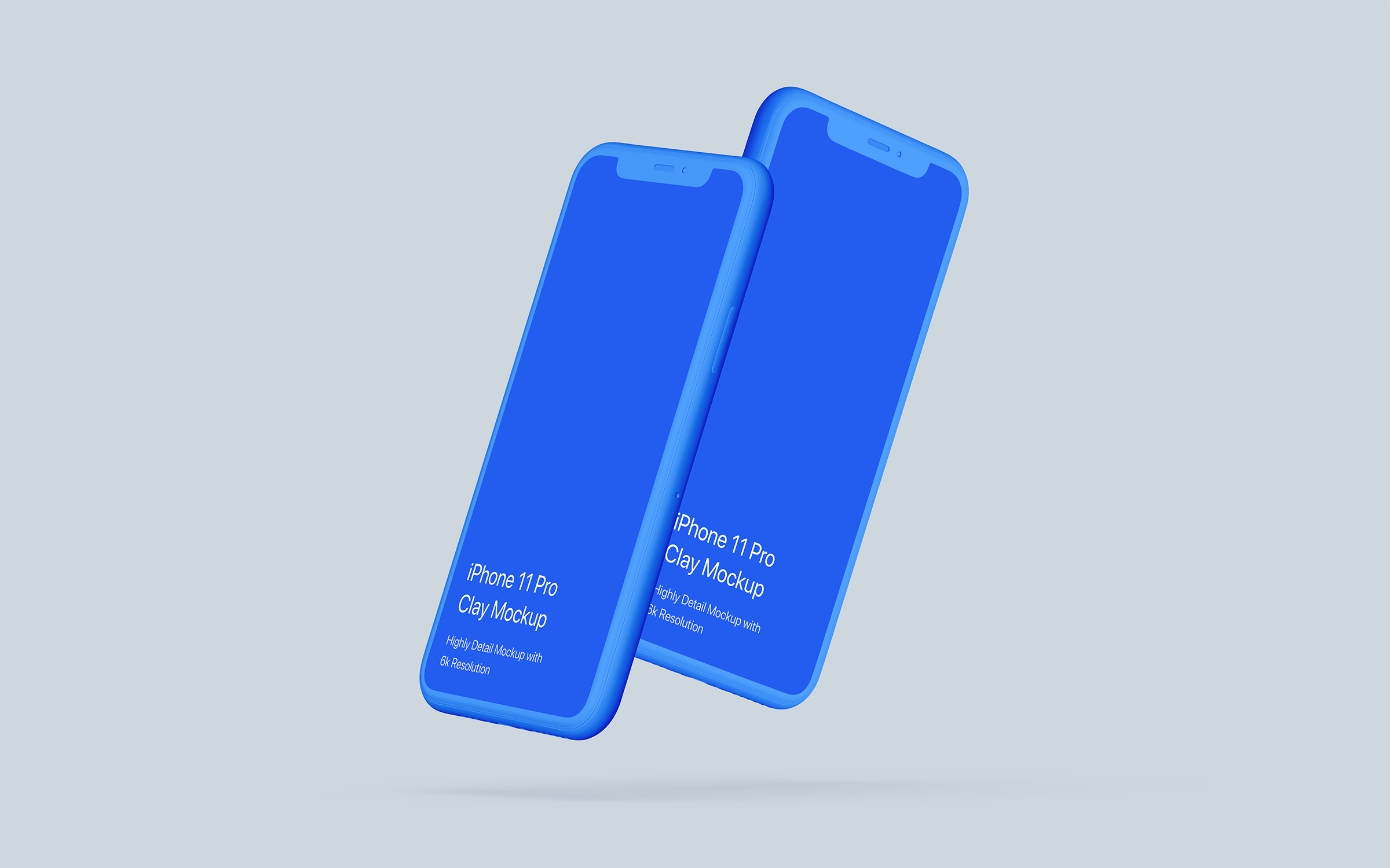 黏土材质iPhone 11 Pro智能手机素材库精选样机 Clay iPhone 11 Pro Mockup – Clay Mockup Scenes插图(2)