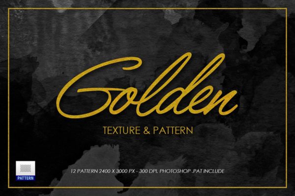 逼真质感金色金箔纹理图案素材 Gold Texture