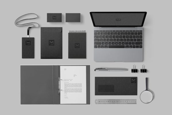 高端品牌办公用品套件品牌Logo效果图预览素材库精选 Stationery PSD Mockups