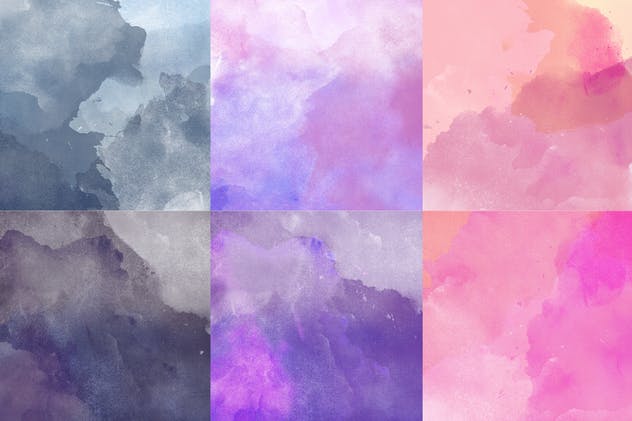 独特的抽象水彩纹理套装Vol.4 Watercolor Textures Vol. 4插图(1)