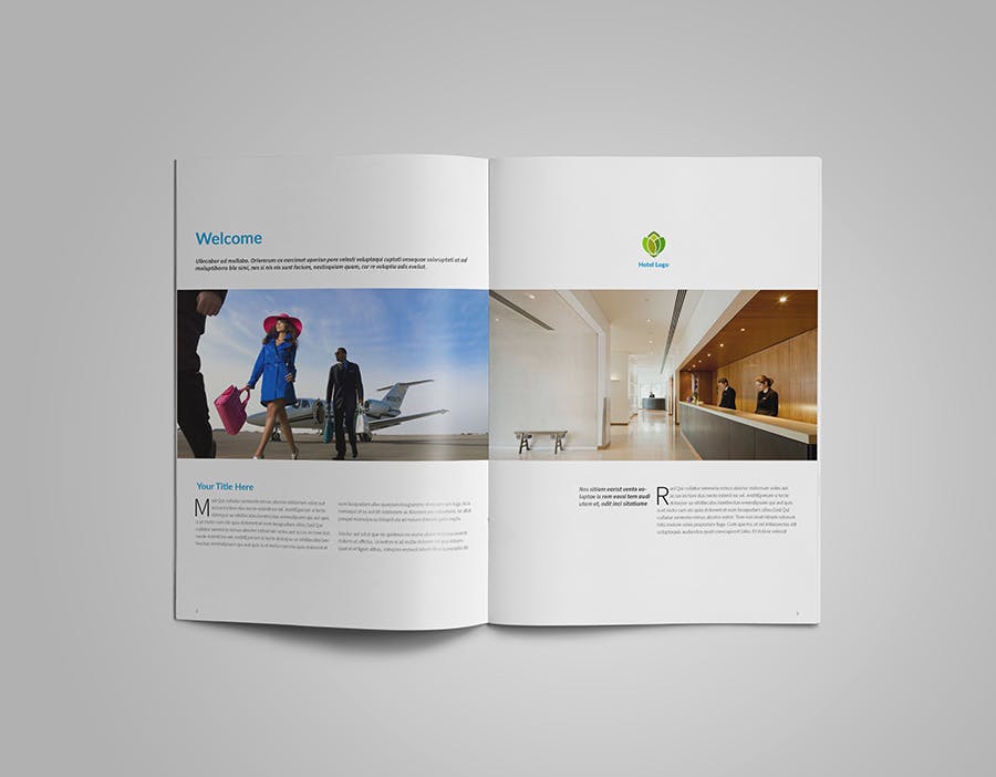 酒店大堂宣传画册设计模板 Hotel Brochure插图(3)