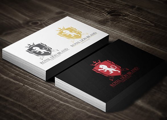 奢华风格金箔狮子图形Logo设计 Royal Lion Brand插图(2)