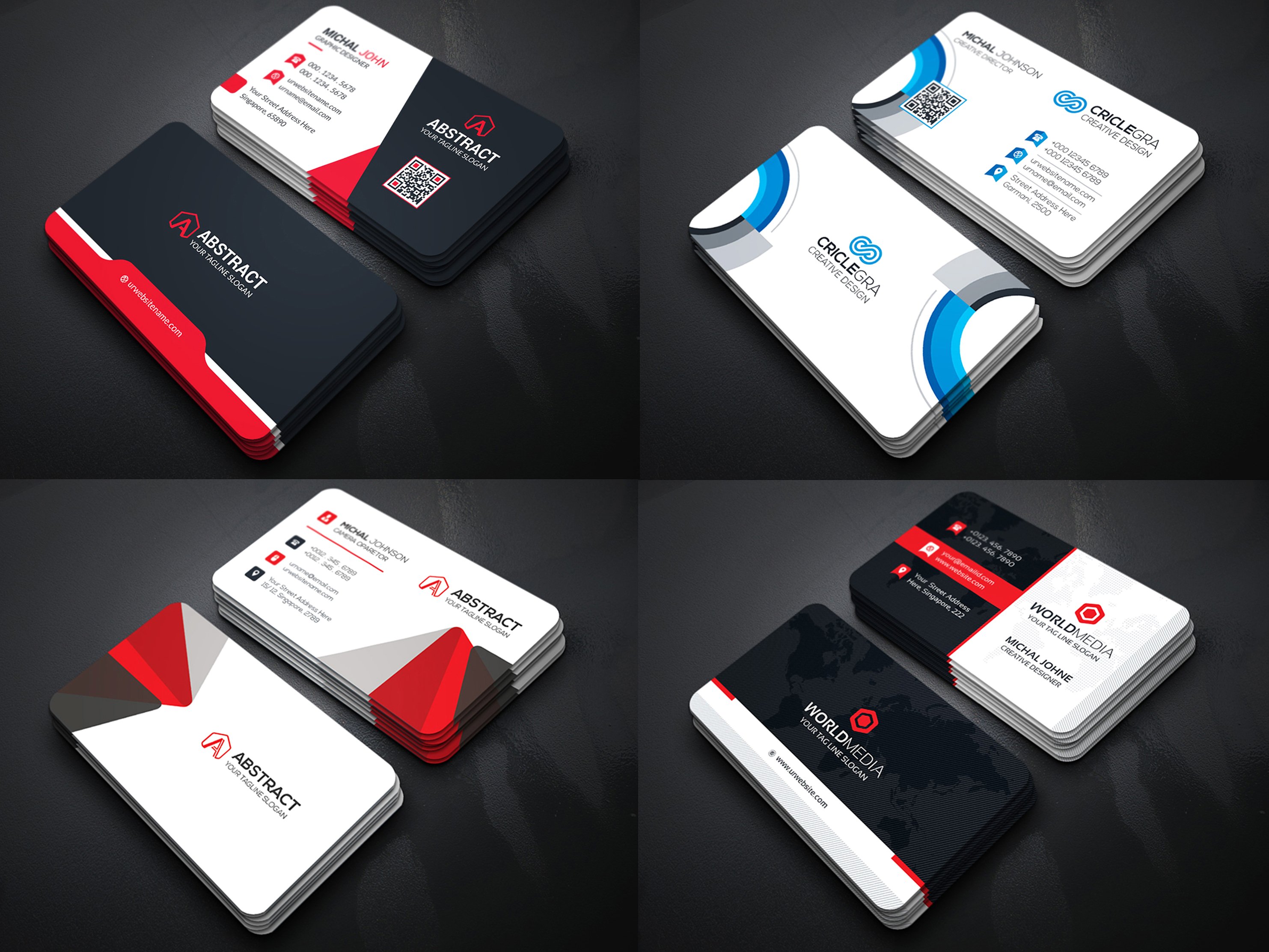 25个高品质的实用高端商务商业名片邀请函设计模板插图(5)