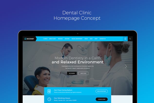 建筑服务公司官网PSD模板 Recover PSD Template插图(8)