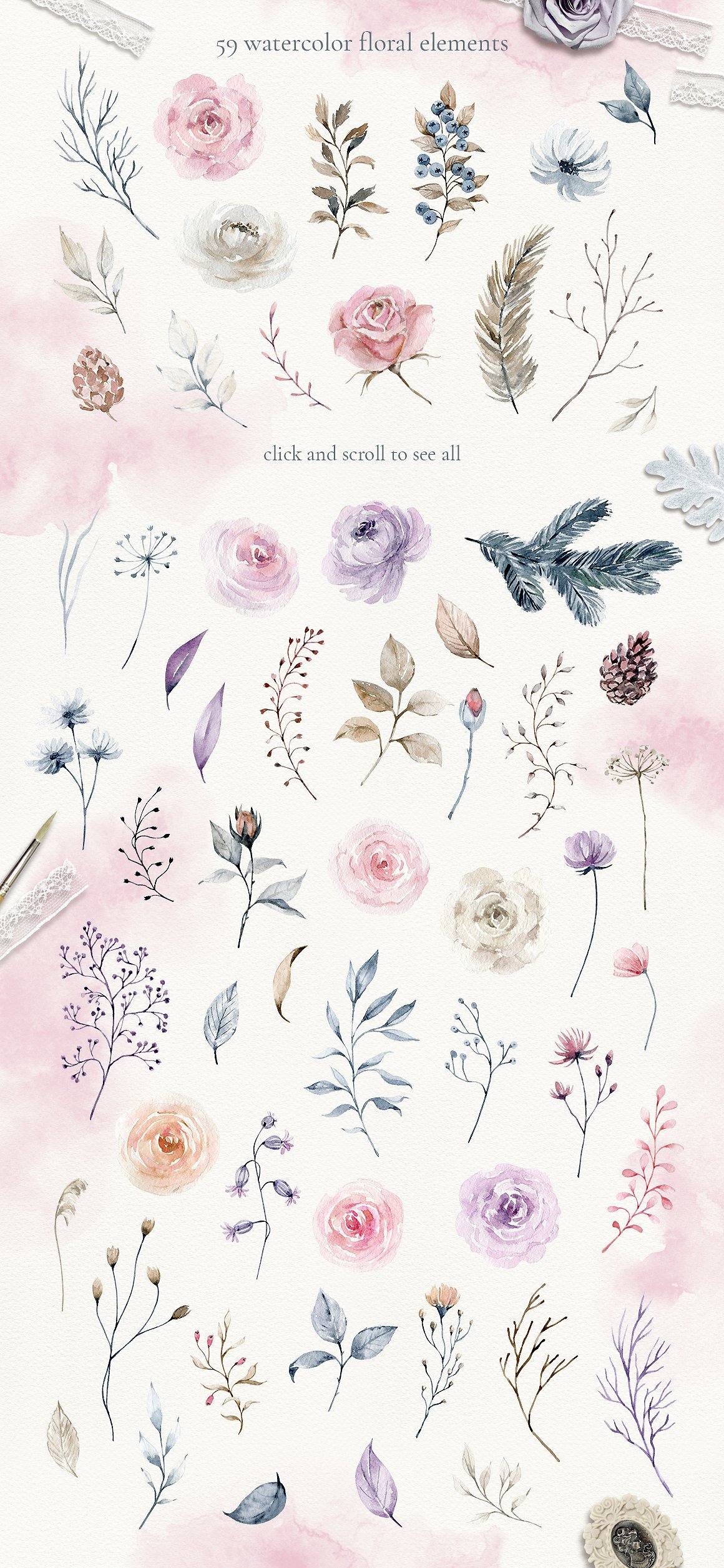 神奇和优雅的冬季森林素材合辑下载3.31GB[png,jpg,abr]插图(2)