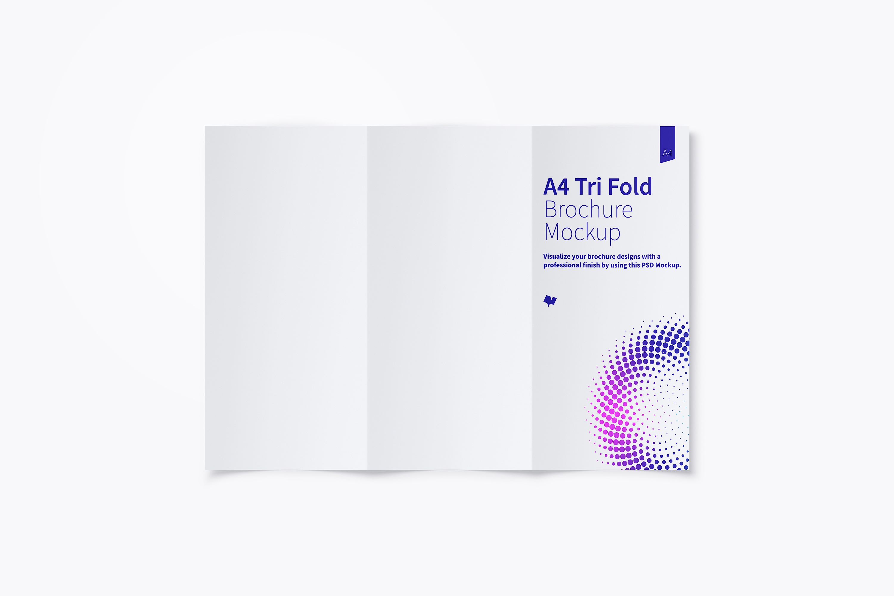 A4纸尺寸三折页传单小册子设计样机03 A4 Trifold Brochure Mockup 03插图