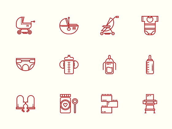 50 枚宝宝和玩具图标素材之家精选sketch素材