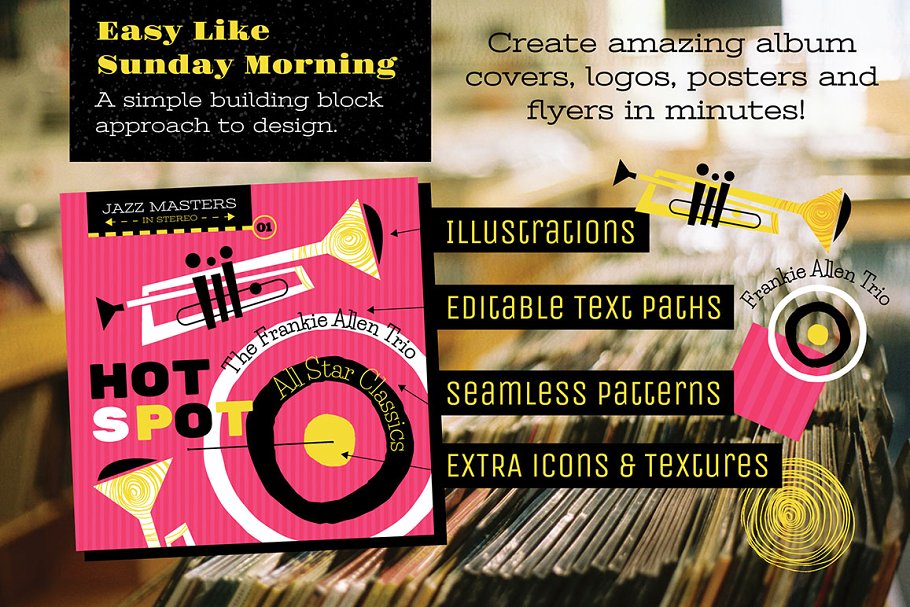 爵士音乐主题插画 Jazz Music Inspired Illustrations插图(3)