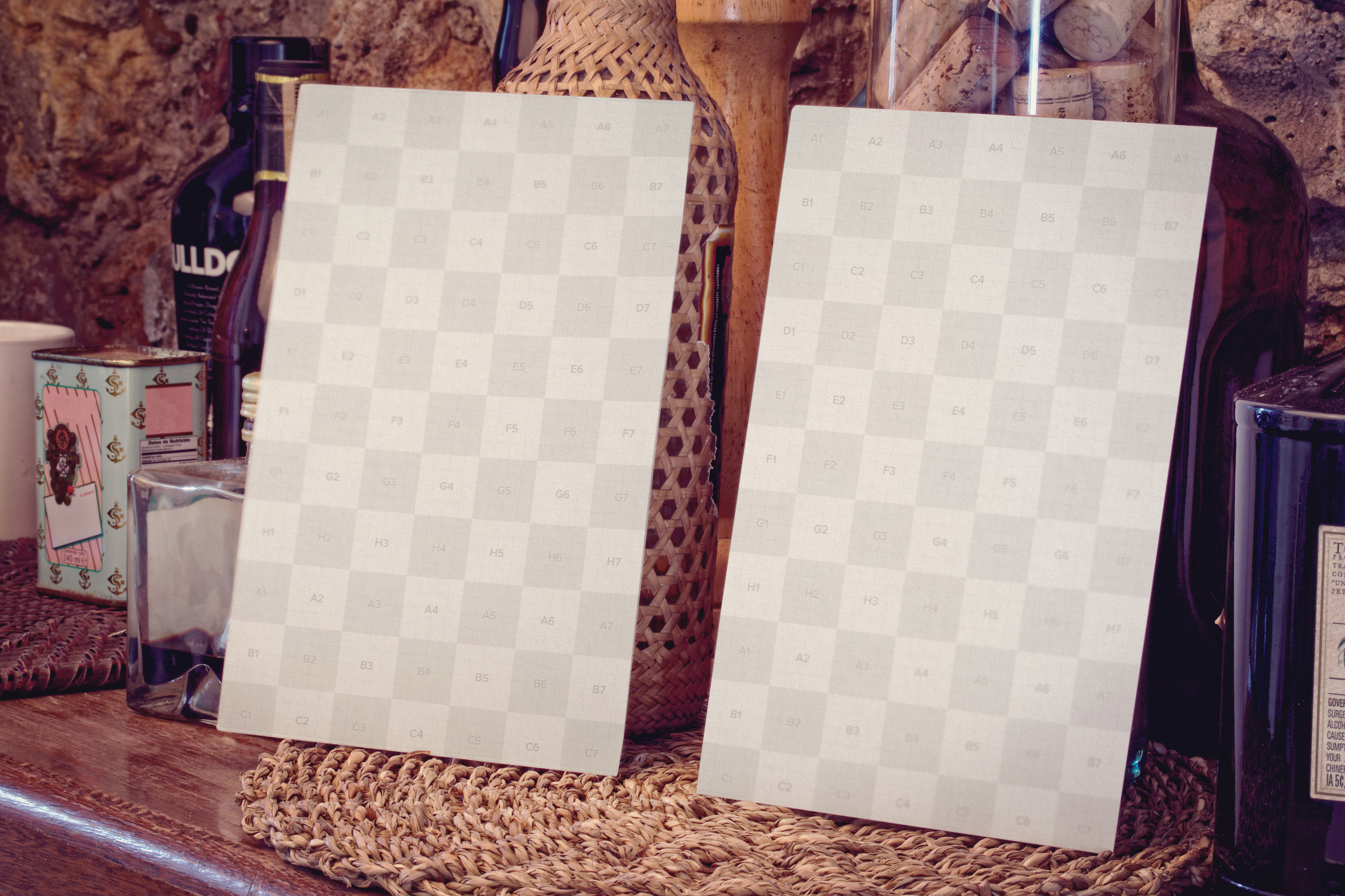 传单双面设计预览图样机模板02 Flyer Mockup 02插图(1)