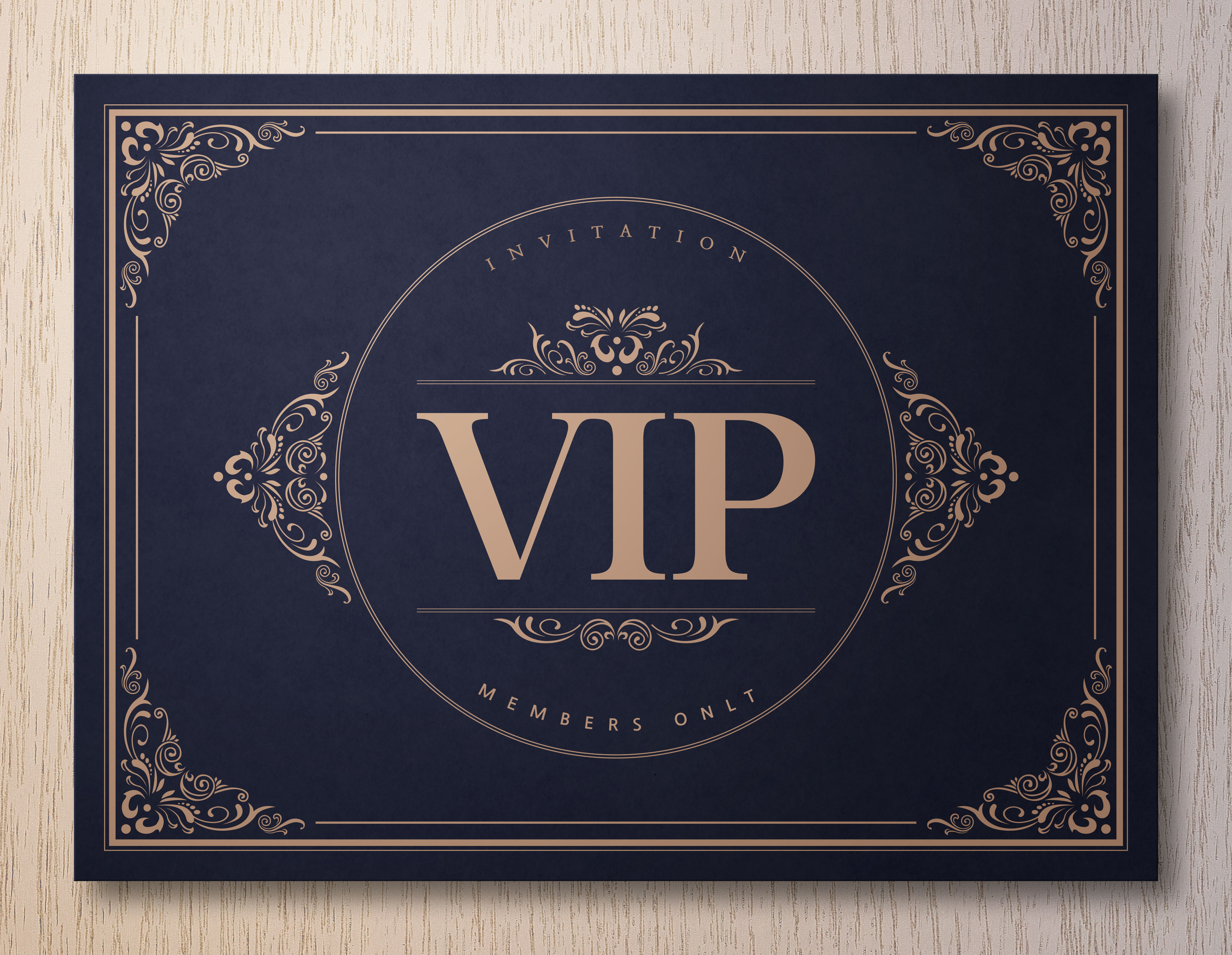 时尚高端的宴会/婚礼邀请函设计模板套装插图(1)