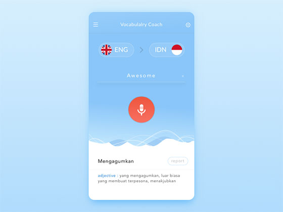 词汇教练应用界面素材之家精选sketch素材