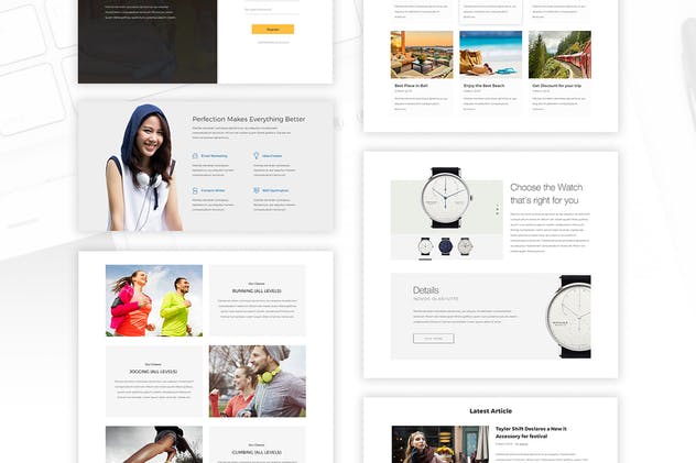 创意互联网项目网站UI模板素材 Startup – UI Kit for Sketch插图(6)